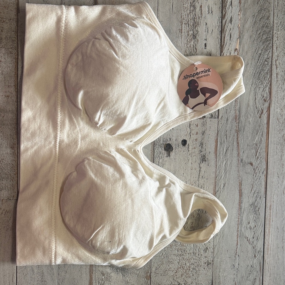 Shapermint Cream Wireless Soft-Cup Comfort Bra